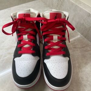 Kids Air Sneakers - Black, White, and Red